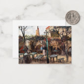 Vincent Van Gogh - La Guinguette op Montmartre Notitiekaartje (Voorkant / Achterkant in situ)