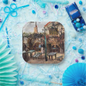 Vincent Van Gogh - La Guinguette op Montmartre Papieren Bordje (Feest)