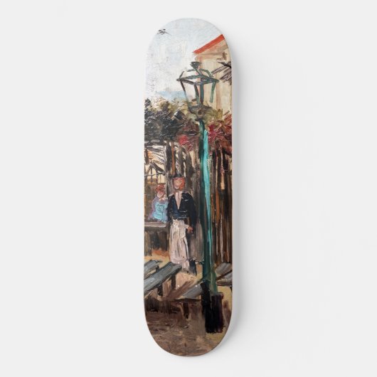 Vincent Van Gogh - La Guinguette op Montmartre Persoonlijk Skateboard (Voorkant)
