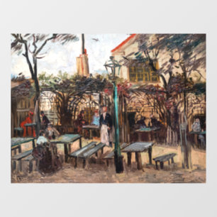 Vincent Van Gogh - La Guinguette op Montmartre Raamsticker