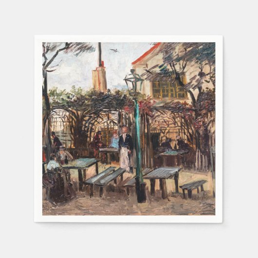 Vincent Van Gogh - La Guinguette op Montmartre Servet (Voorkant)