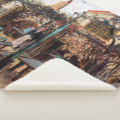 Vincent Van Gogh - La Guinguette op Montmartre Sherpa Deken (3/4)