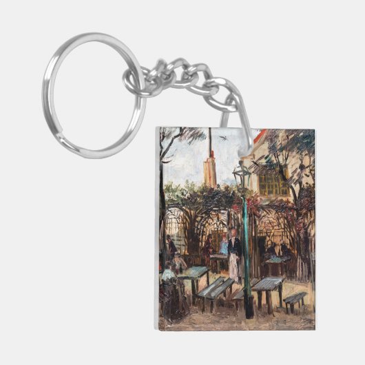 Vincent Van Gogh - La Guinguette op Montmartre Sleutelhanger (Voorkant Links)