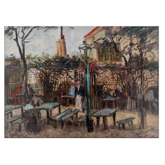 Vincent Van Gogh - La Guinguette op Montmartre Snijplank (Voorkant)