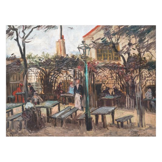 Vincent Van Gogh - La Guinguette op Montmartre Tafelkleed (Voorkant (Horizontaal))