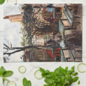 Vincent Van Gogh - La Guinguette op Montmartre Theedoek (Gevouwen)