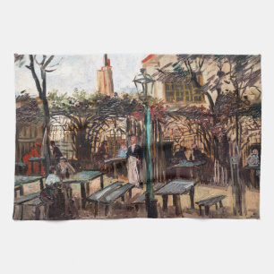 Vincent Van Gogh - La Guinguette op Montmartre Theedoek