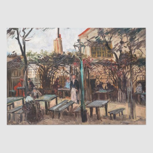 Vincent Van Gogh - La Guinguette op Montmartre Tissuepapier (Voorkant)