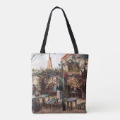 Vincent Van Gogh - La Guinguette op Montmartre Tote Bag (Achterkant)