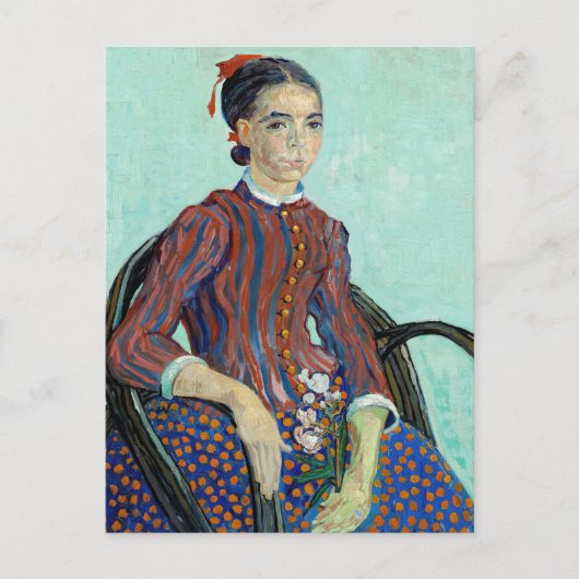 Vincent van Gogh - La Mousme Briefkaart (Voorkant)