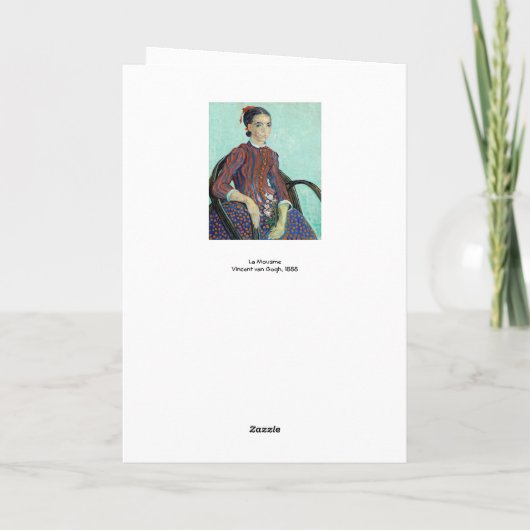 Vincent van Gogh - La Mousme Kaart (Achterkant)