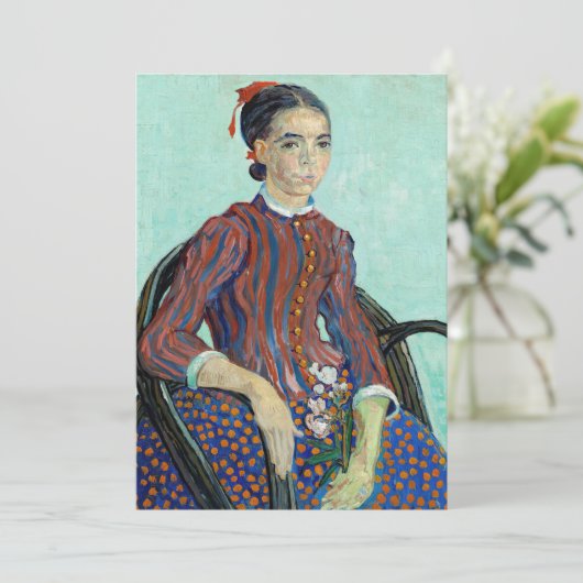 Vincent van Gogh - La Mousme Kaart (Staand voorkant)