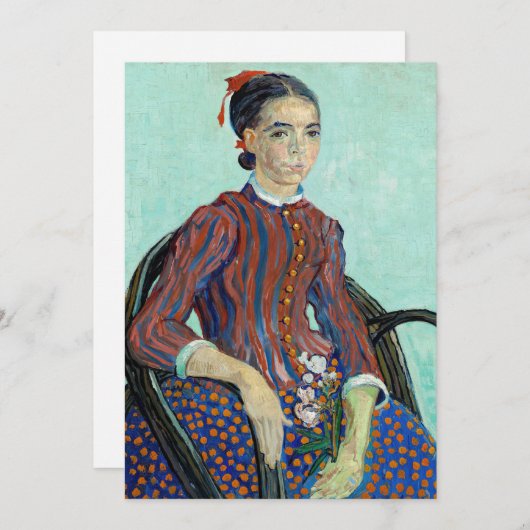 Vincent van Gogh - La Mousme Kaart (Voorkant / Achterkant)