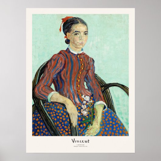 Vincent van Gogh La Mousmé Kunstdruk  Poster (Voorkant)
