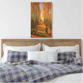 Vincent van Gogh - Laan met populieren in herfst Canvas Afdruk (Insitu (Slaapkamer))