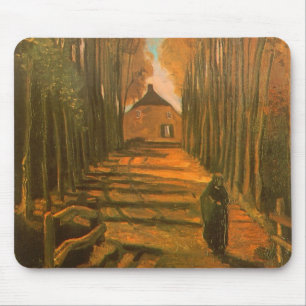 Vincent van Gogh - Laan met populieren in herfst Muismat