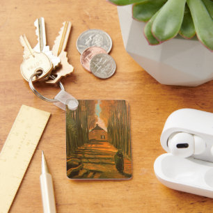 Vincent van Gogh - Laan met populieren in herfst Sleutelhanger