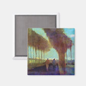 Vincent van Gogh - Landkreis met twee cijfers Magneet (Voorkant / Achterkant)