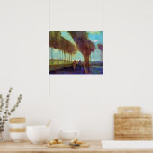 Vincent van Gogh - Landkreis met twee cijfers Poster (Keuken)