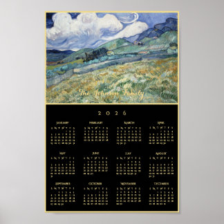 Vincent Van Gogh Landscape France 2026 Calendar Poster
