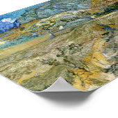 Vincent van Gogh Landscape in Saint-Rémy Poster (Hoek)