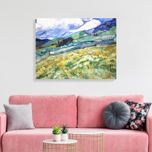 Vincent van Gogh Landscape uit Saint-Remy Canvas Afdruk (Insitu (Woonkamer))