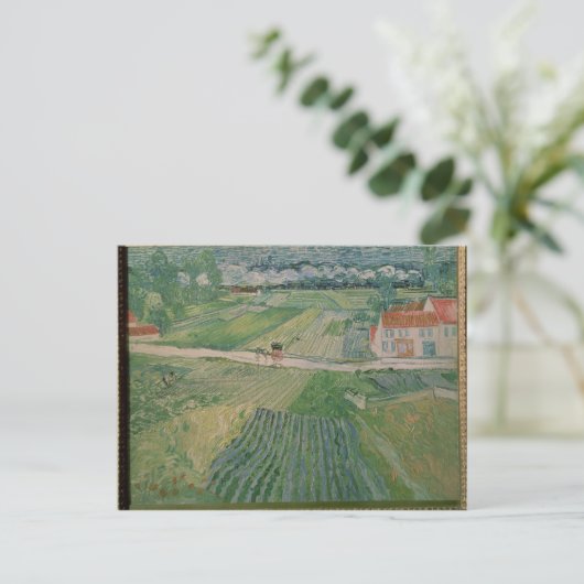 Vincent van Gogh | Landschap Auvers Briefkaart (Staand voorkant)