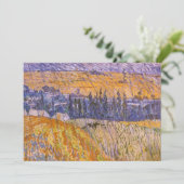 Vincent van Gogh - Landschap bij Auvers in de rege (Staand voorkant)