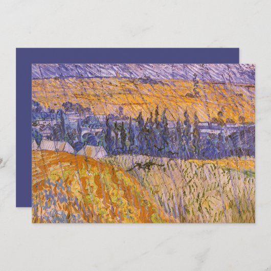 Vincent van Gogh - Landschap bij Auvers in de rege (Voorkant / Achterkant)