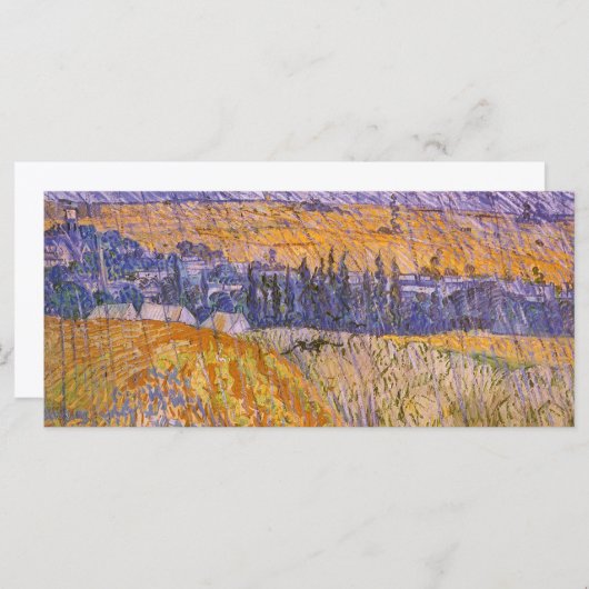 Vincent van Gogh - Landschap bij Auvers in de rege (Voorkant / Achterkant)