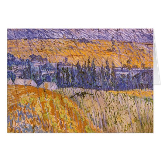 Vincent van Gogh - Landschap bij Auvers in de rege (Voorkant Horizontaal)