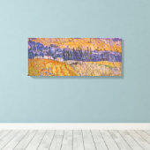 Vincent van Gogh - Landschap bij Auvers in de rege Canvas Afdruk (Insitu (Houten vloer))