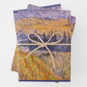 Vincent van Gogh - Landschap bij Auvers in de rege Inpakpapier Vel (In situ)
