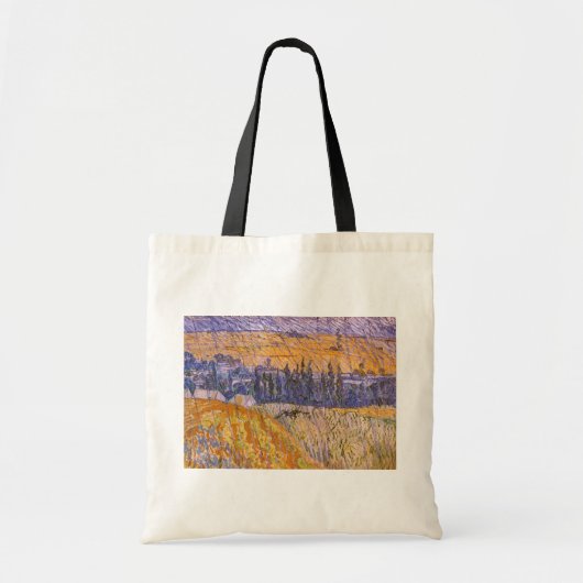 Vincent van Gogh - Landschap bij Auvers in de rege Tote Bag (Voorkant)