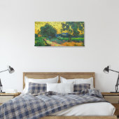 Vincent van Gogh - Landschap bij schemering Canvas Afdruk (Insitu (Slaapkamer))