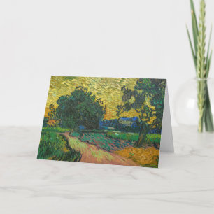 Vincent van Gogh - Landschap bij schemering Kaart