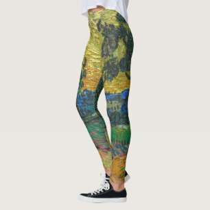 Vincent van Gogh - Landschap bij schemering Leggings