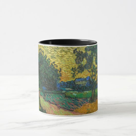 Vincent van Gogh - Landschap bij schemering Mok (Midden)