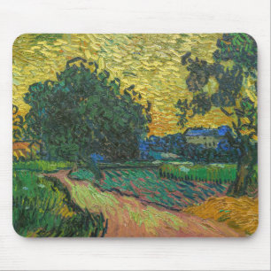 Vincent van Gogh - Landschap bij schemering Muismat