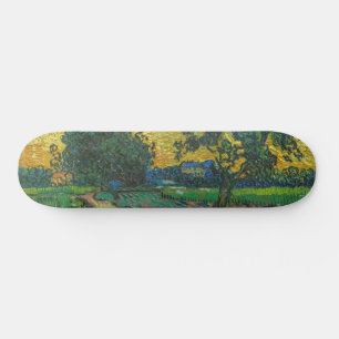 Vincent van Gogh - Landschap bij schemering Persoonlijk Skateboard