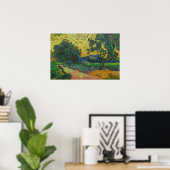 Vincent van Gogh - Landschap bij schemering Poster (Thuiskantoor)