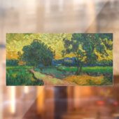 Vincent van Gogh - Landschap bij schemering Raamsticker (Vel 2)
