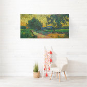Vincent van Gogh - Landschap bij schemering Spandoek (Insitu)