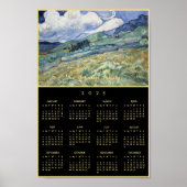 Vincent van Gogh Landschap Frankrijk 2025 Kalender Poster (Voorkant)