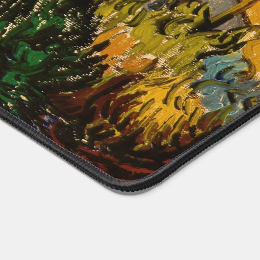 Vincent van Gogh - Landschap, Huis en ploegenman Bureaumat (Hoek)