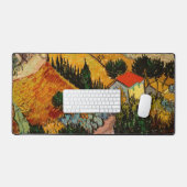 Vincent van Gogh - Landschap, Huis en ploegenman Bureaumat (Keyboard & Muis)