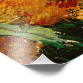 Vincent van Gogh - Landschap, Huis en ploegenman Foto Afdruk (Hoek)