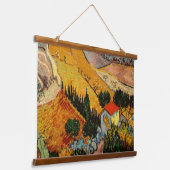 Vincent van Gogh - Landschap, Huis en ploegenman Hangend Wandkleed (Gebogen)