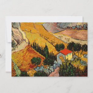 Vincent van Gogh - Landschap, Huis en ploegenman Kaart