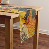 Vincent van Gogh - Landschap, Huis en ploegenman Korte Tafelloper (Voorbeeld)